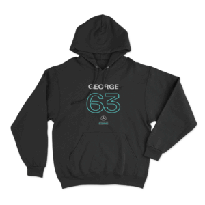 George 63 Mercedes Hoodie Black