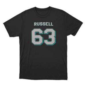 Russell 63 3D T Shirt Black