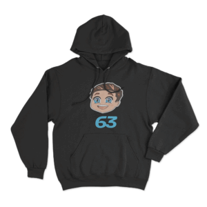 Russell 63 Chibi Hoodie Black