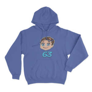 Russell 63 Chibi Hoodie Blue