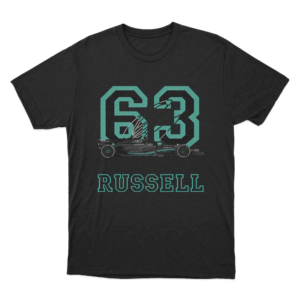 Russell 63 F1 Car T Shirt Black