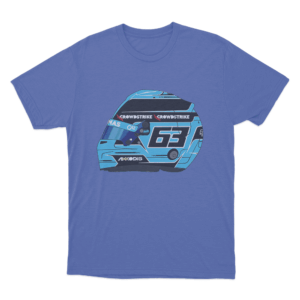 Russell 63 Helmet T Shirt Blue